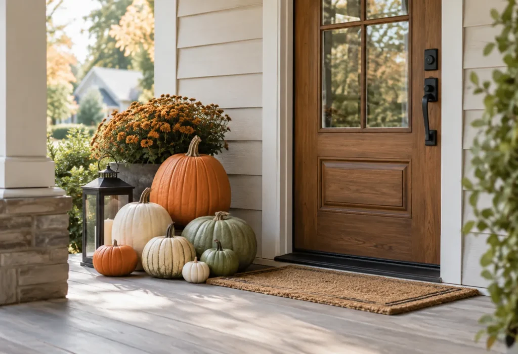 Classic Pumpkin Doorstep