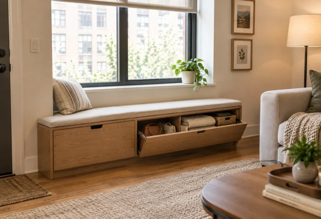 Closed Storage Bench