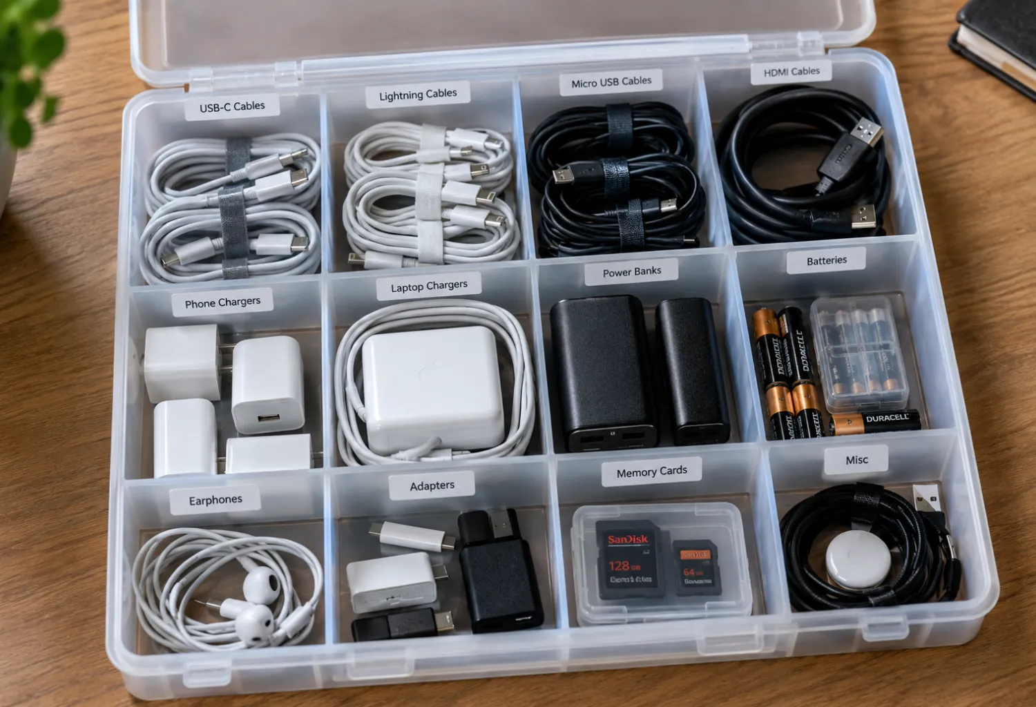 Cord and Charger Organization Box