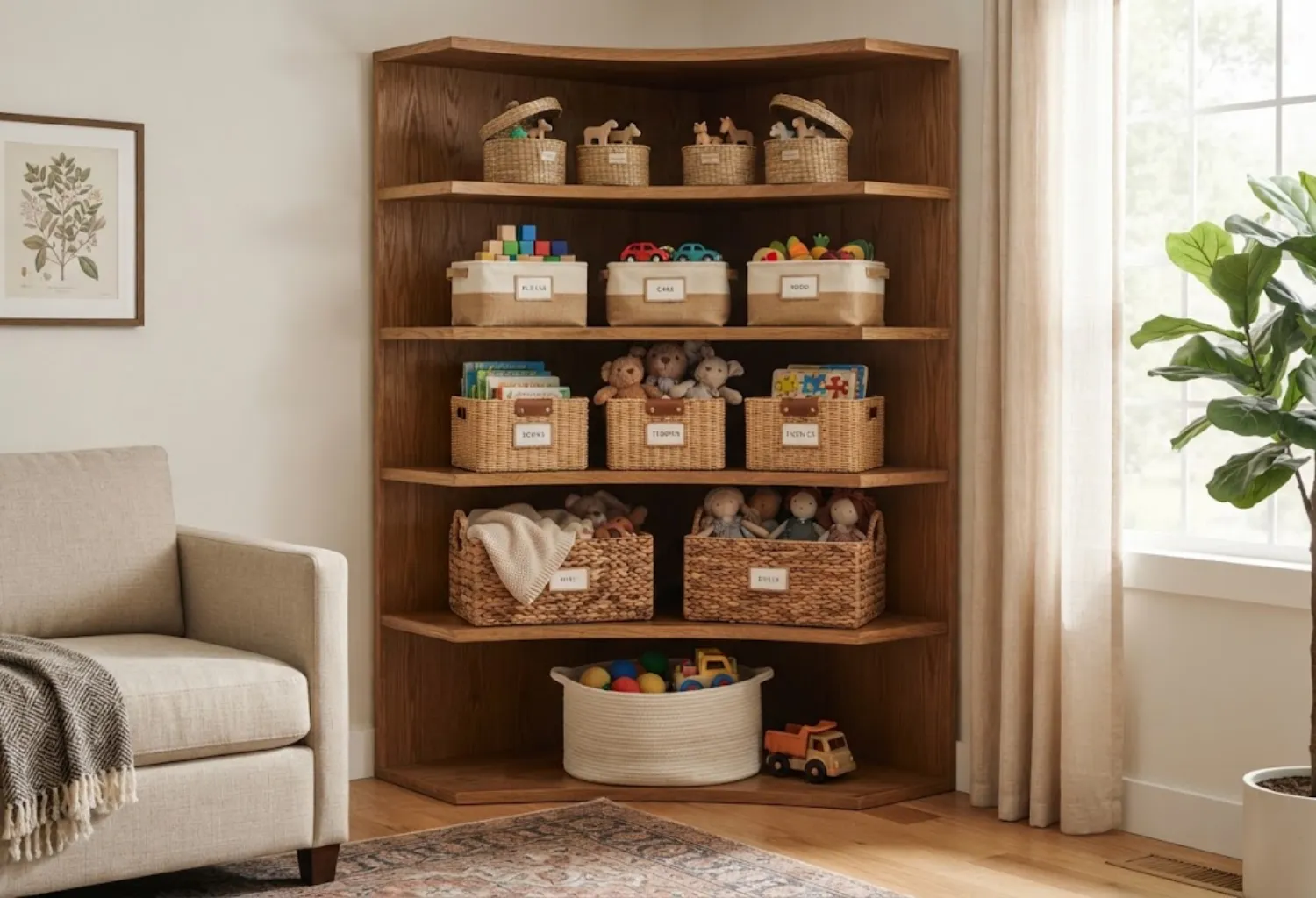 Corner Shelving Unit