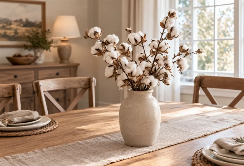 Cotton Stem Arrangement