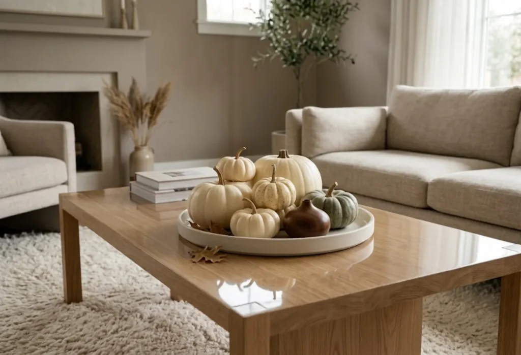 Cream Pumpkin Arrangement