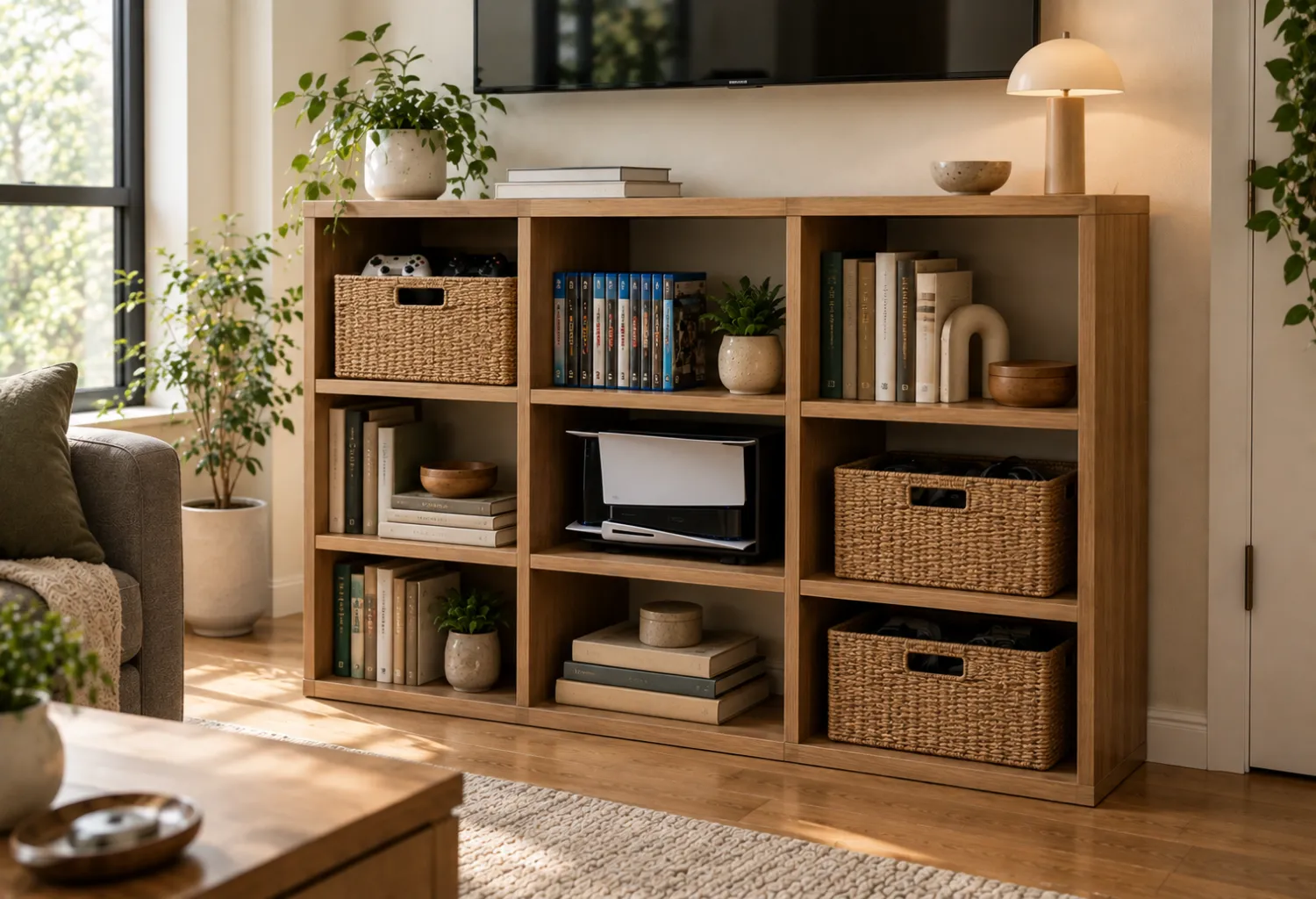 Cube Shelving Gaming Station