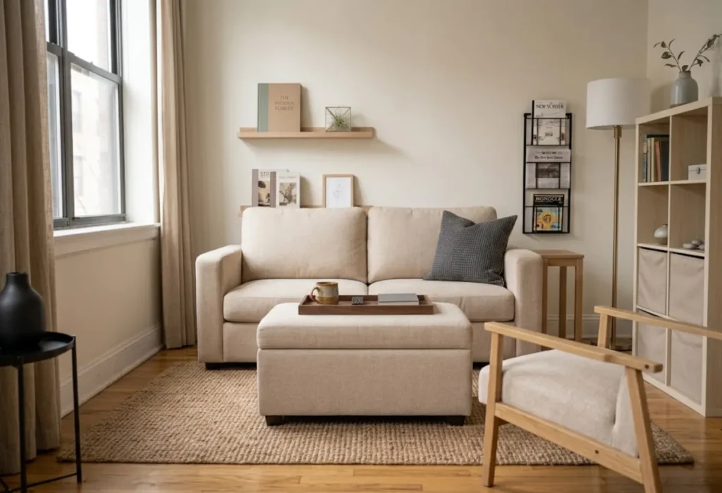Curtain-Covered Open Storage