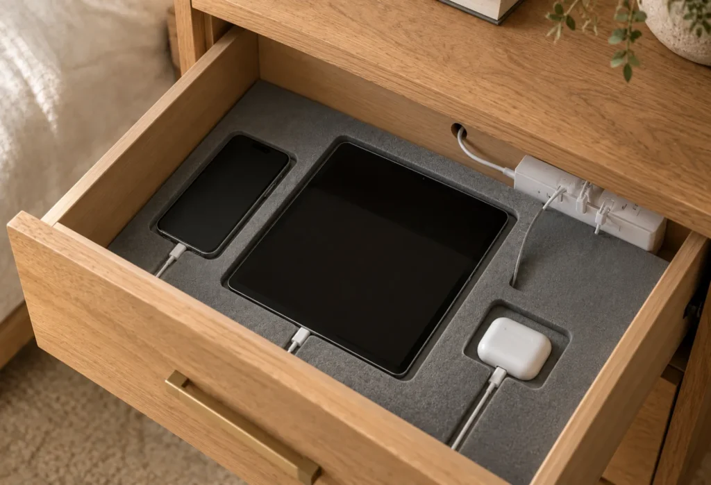 DIY Charging Station Drawer