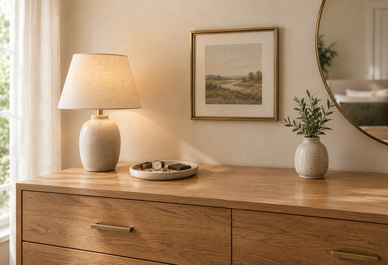Decluttered Dresser Top