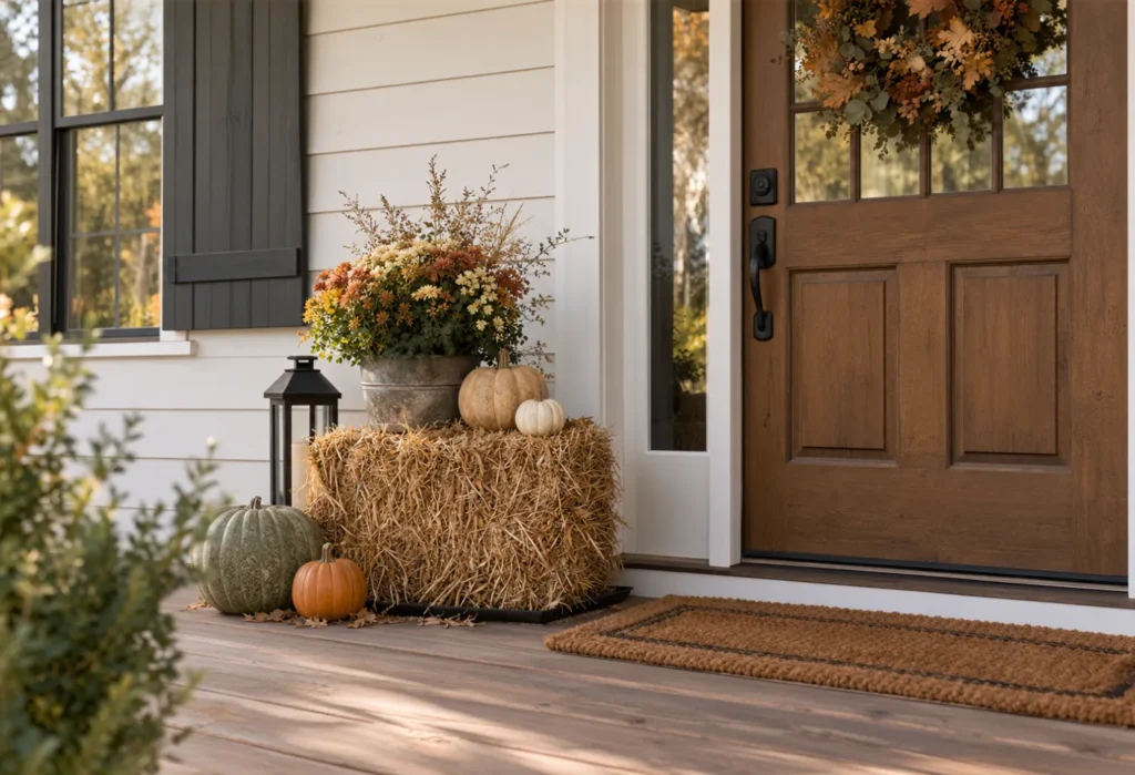 Decorate With Hay Bales Carefully