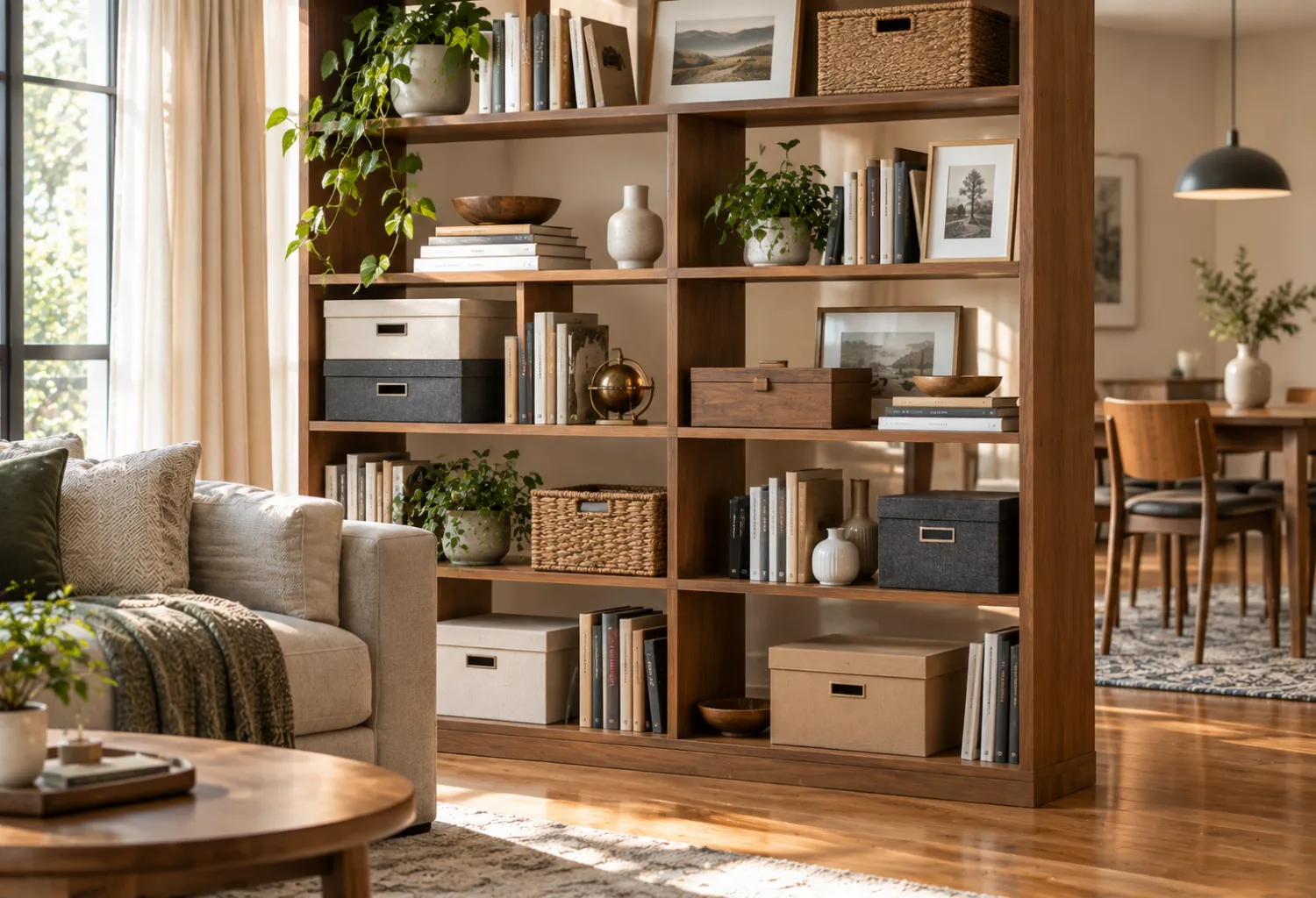 Decorative Boxes on Shelves
