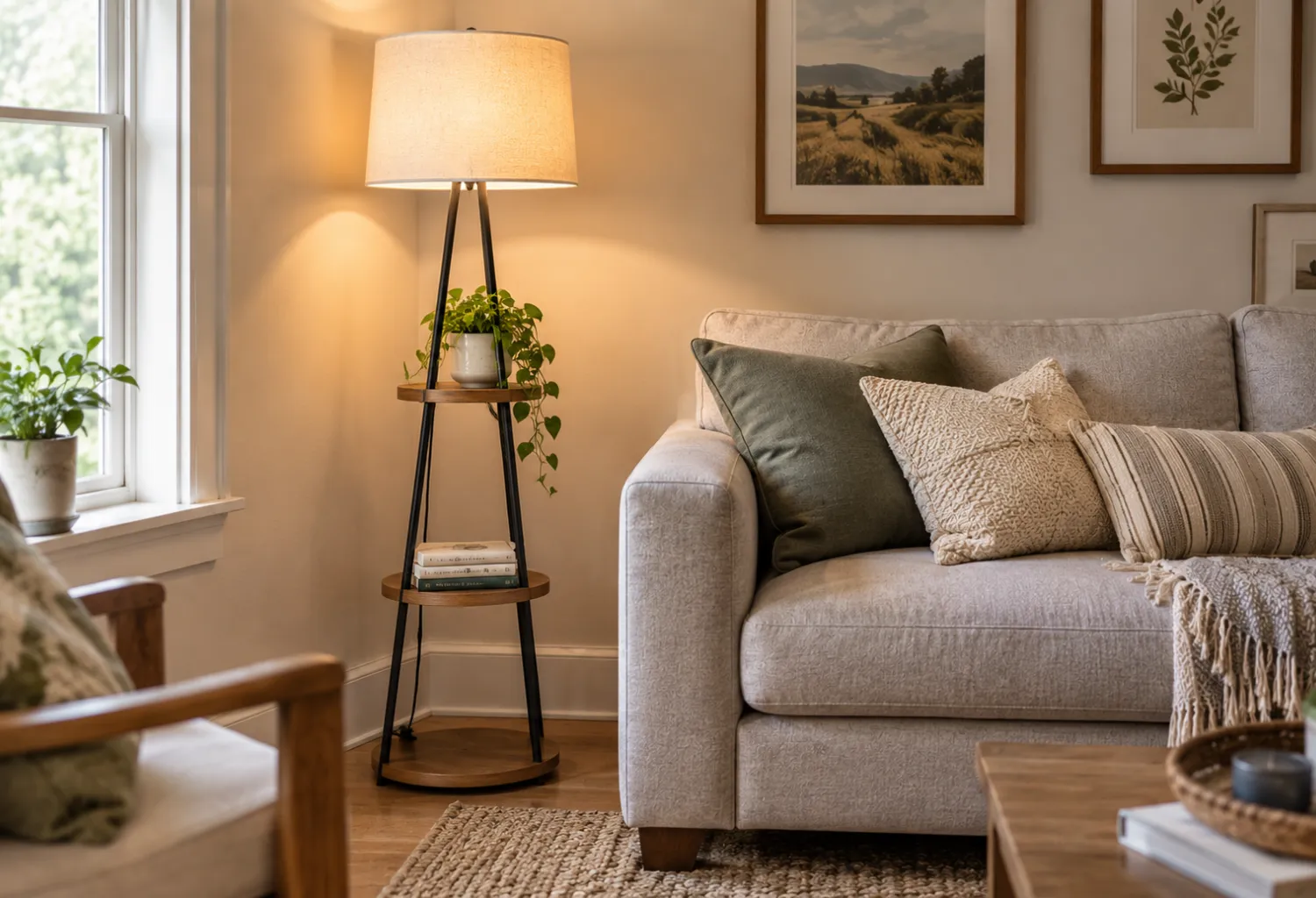 Double-Duty Floor Lamp