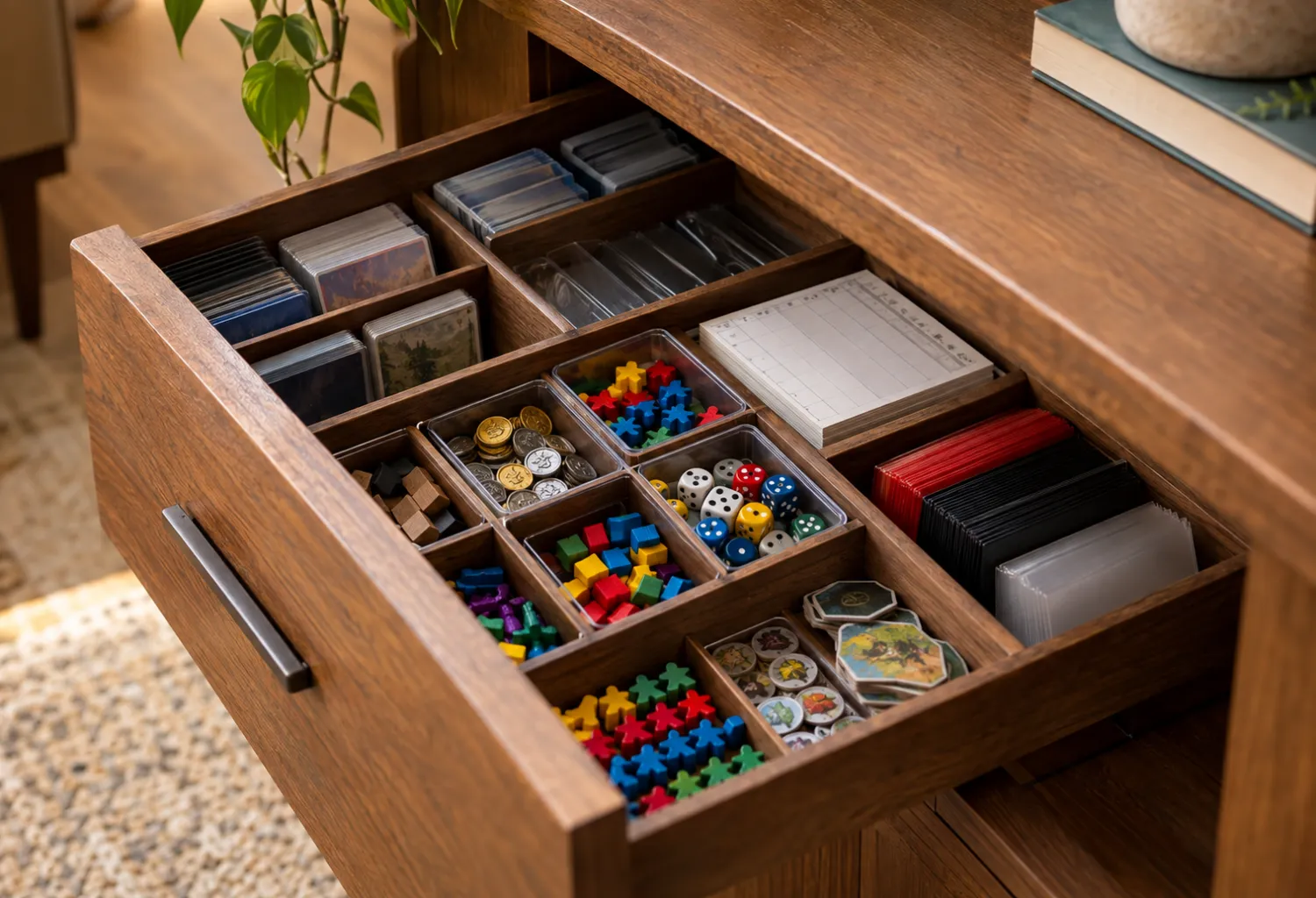 Drawer Dividers for Game Pieces