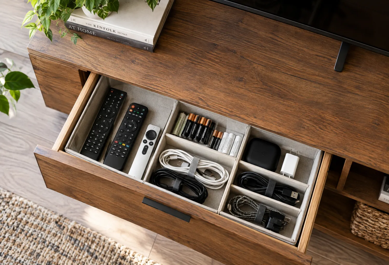 Drawer Dividers in TV Stands