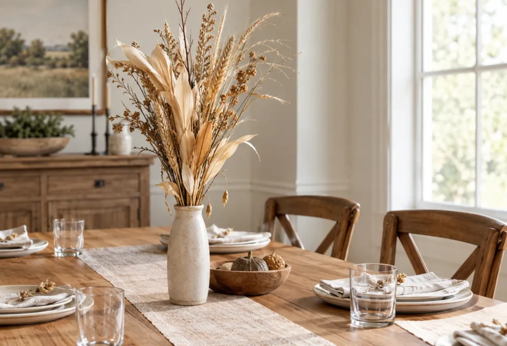 Dried Corn Husk Arrangement
