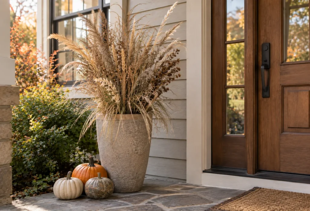 Dried Grass Planters
