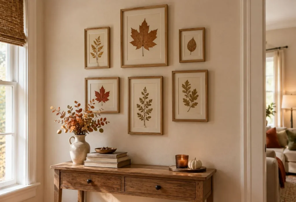 Dried Leaf Gallery Wall