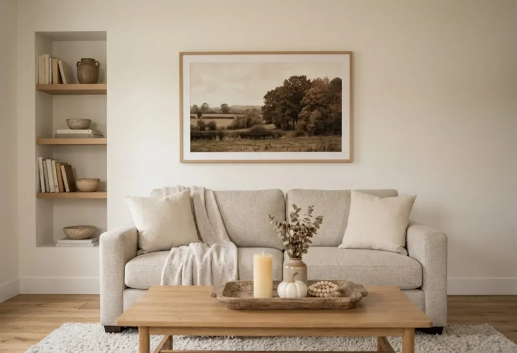 Fall Art Above the Sofa