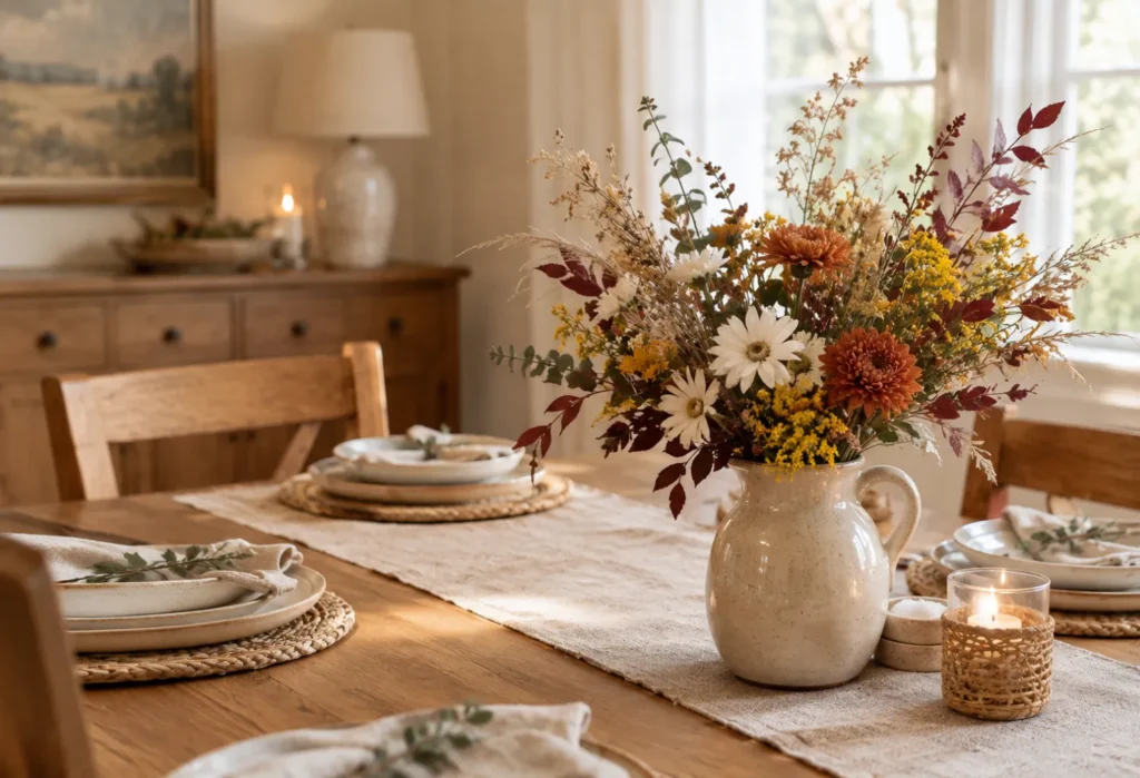 Fall Floral Pitcher