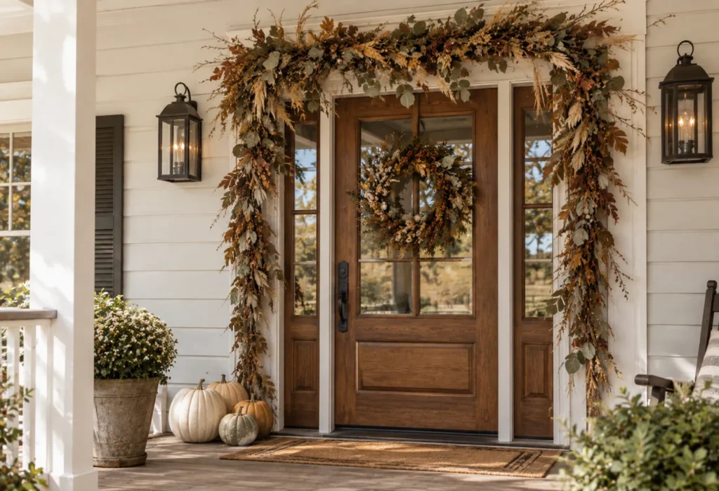 Fall Garland Around the Door