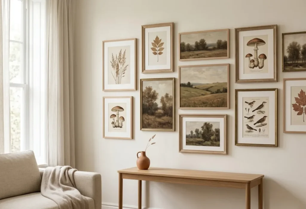 Fall-Inspired Gallery Wall
