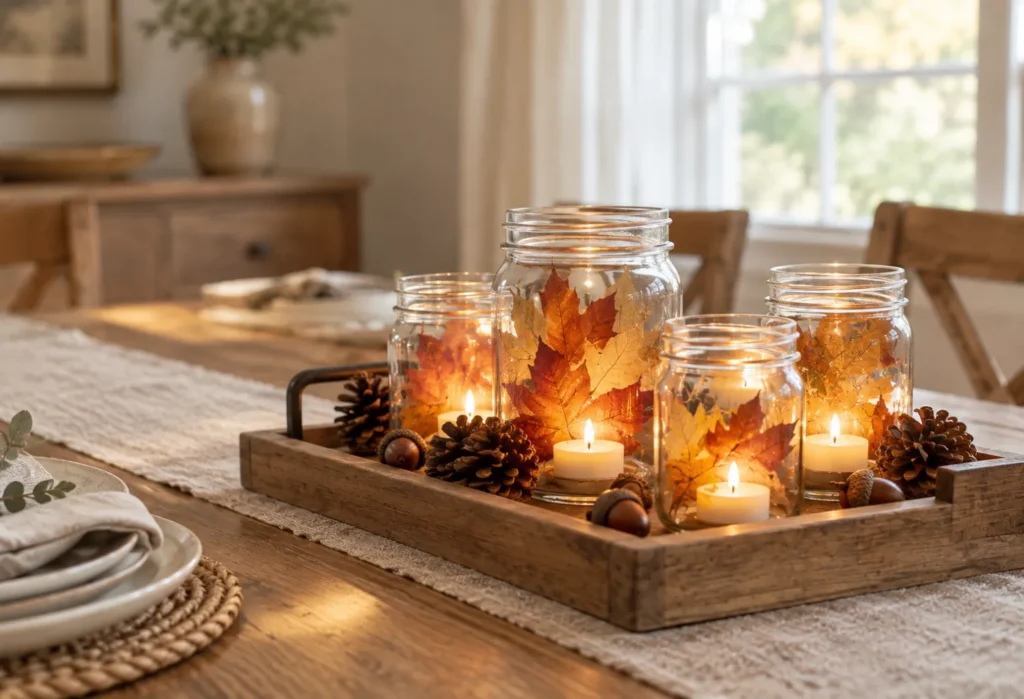 Fall Mason Jar Lanterns