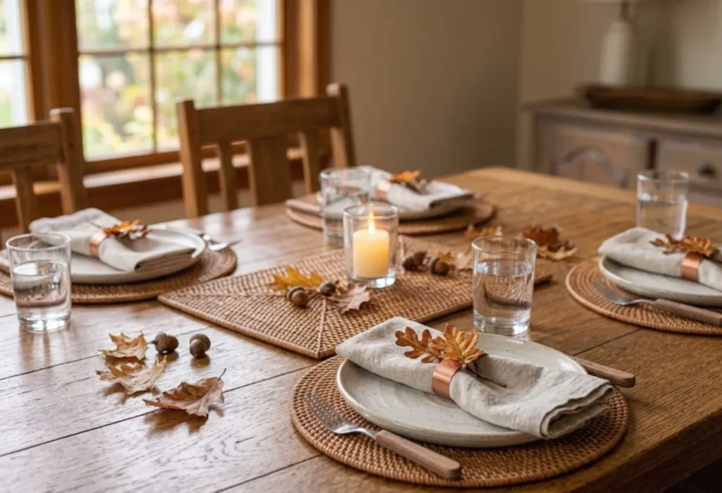 Fall Napkin Ring Place Settings