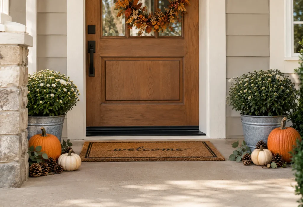  Fall Welcome Mat Border