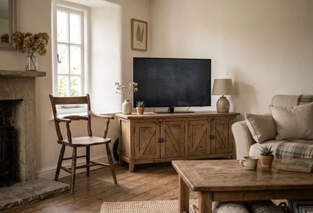 Farmhouse-Style Media Cabinet