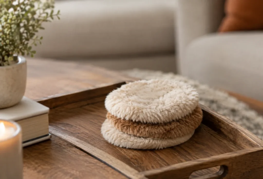  Faux Fur Coasters
