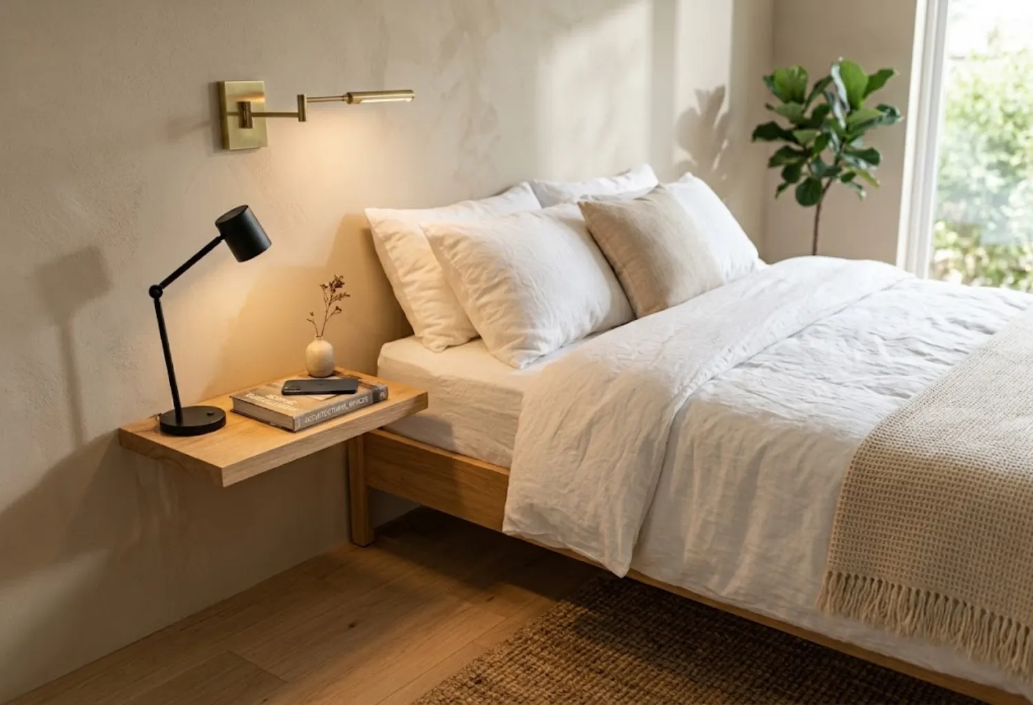Floating Bedside Shelf