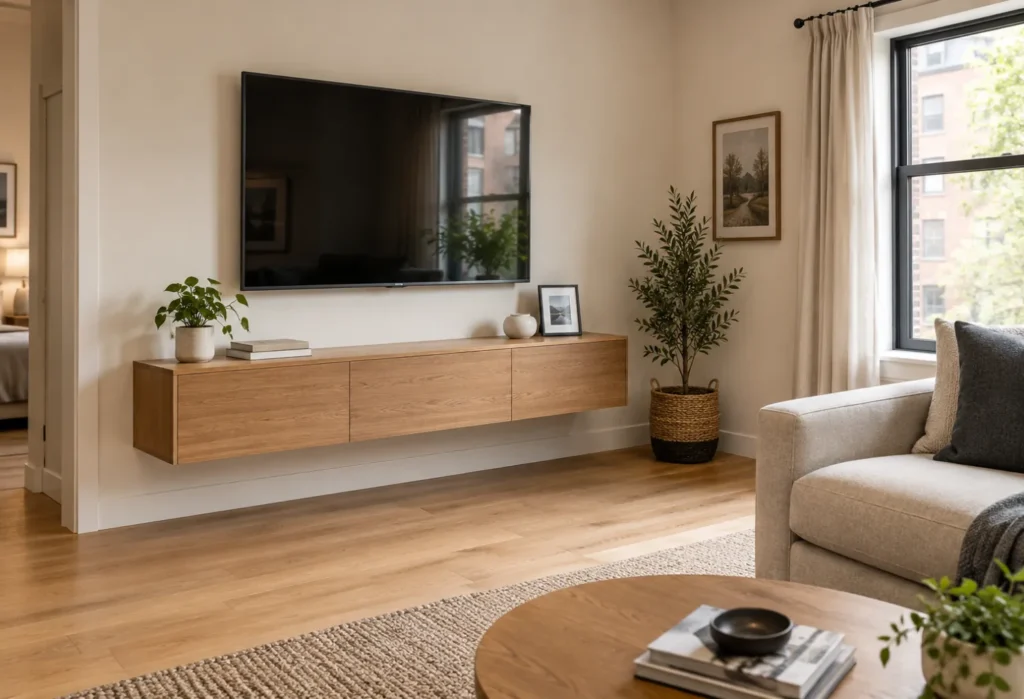 Floating Media Cabinet