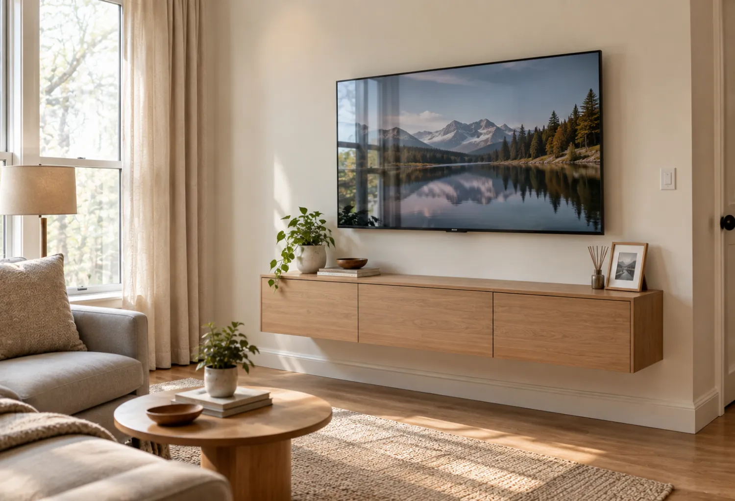 Floating Media Console