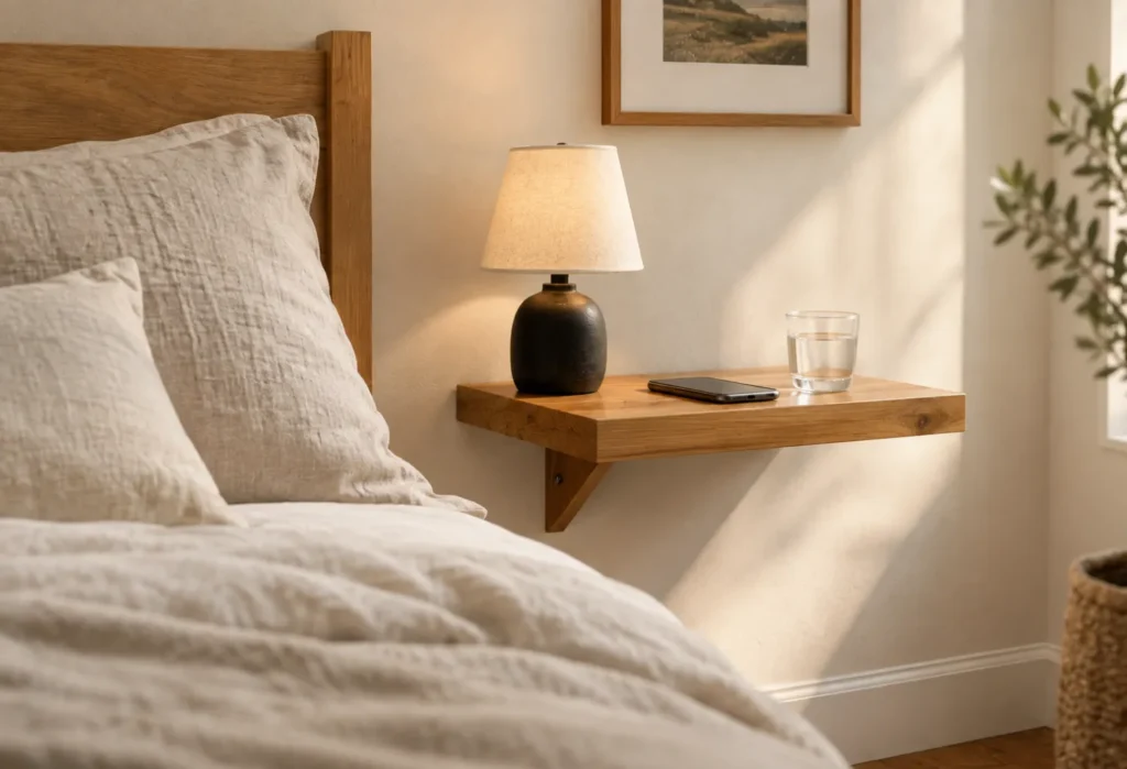 Floating Nightstand Shelves