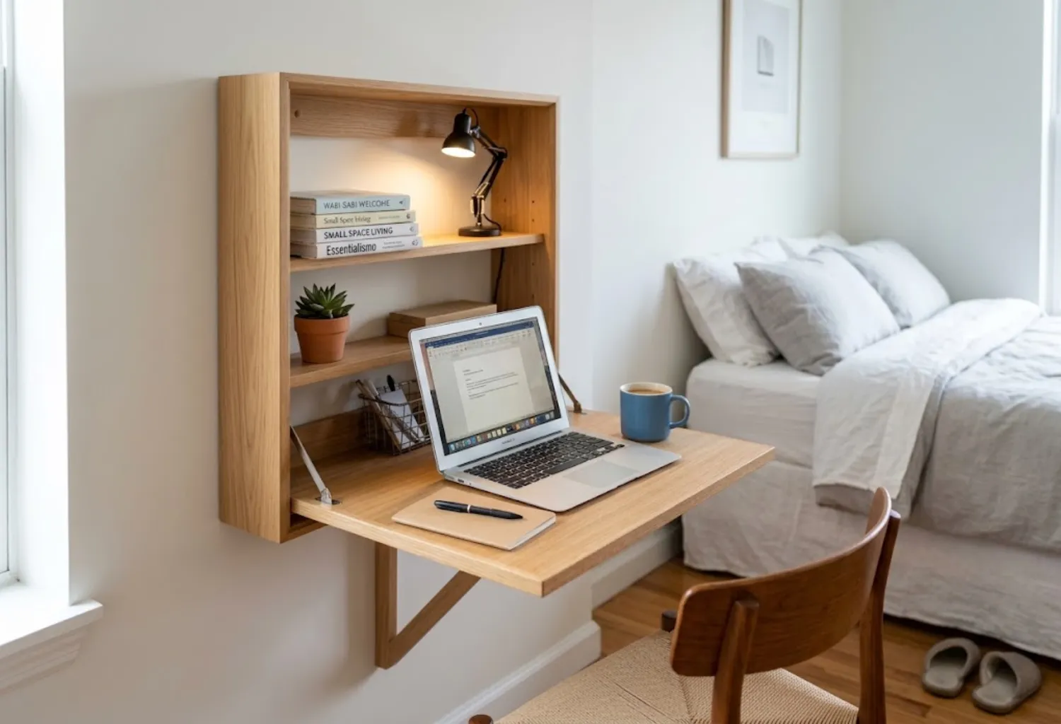 Fold-Down Wall Desk