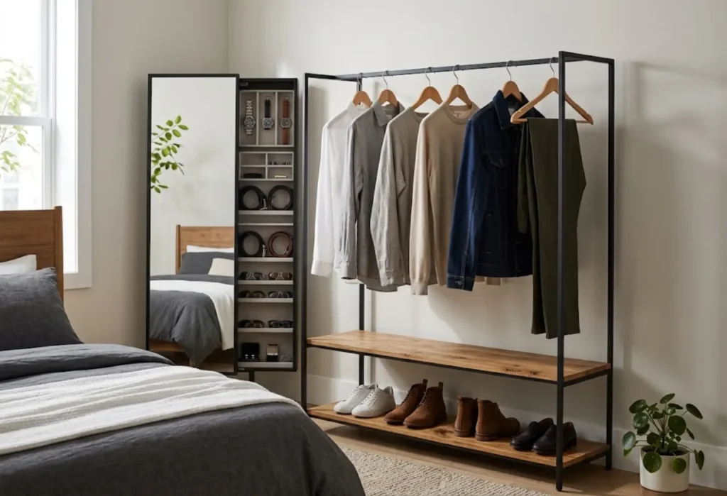 Full-Length Mirror With Storage