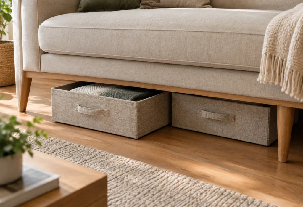  Furniture Leg Storage Bins
