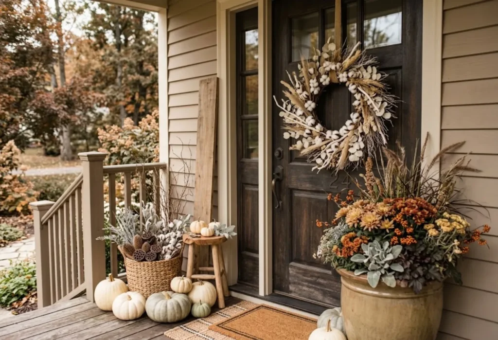 Harvest Sign and Planter Pair