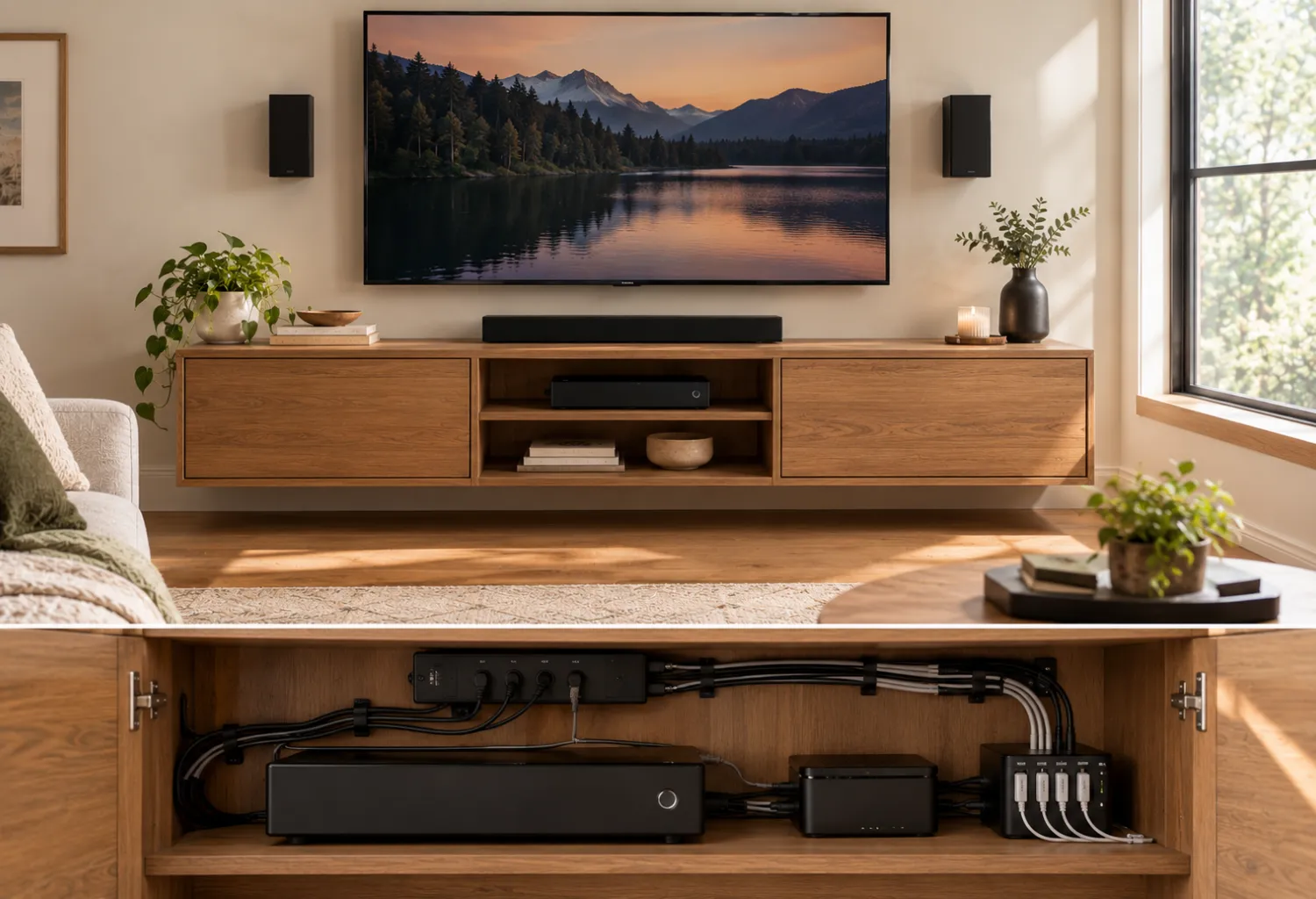 Hidden Cable Storage