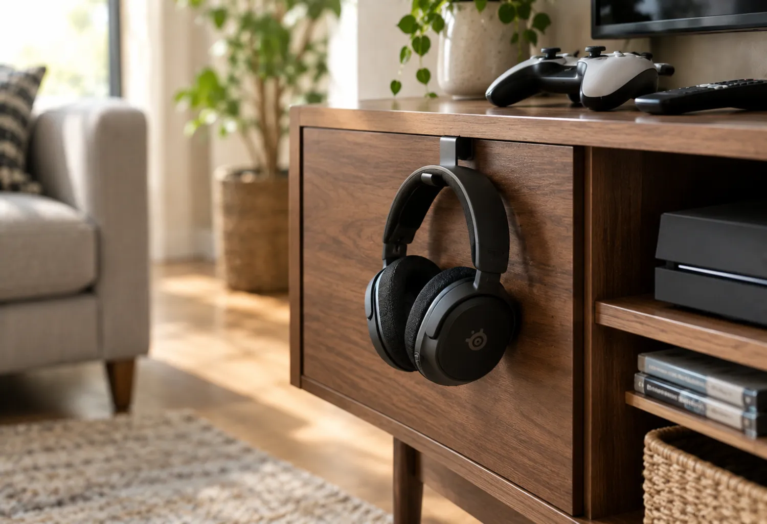 Hidden Headset Hook
