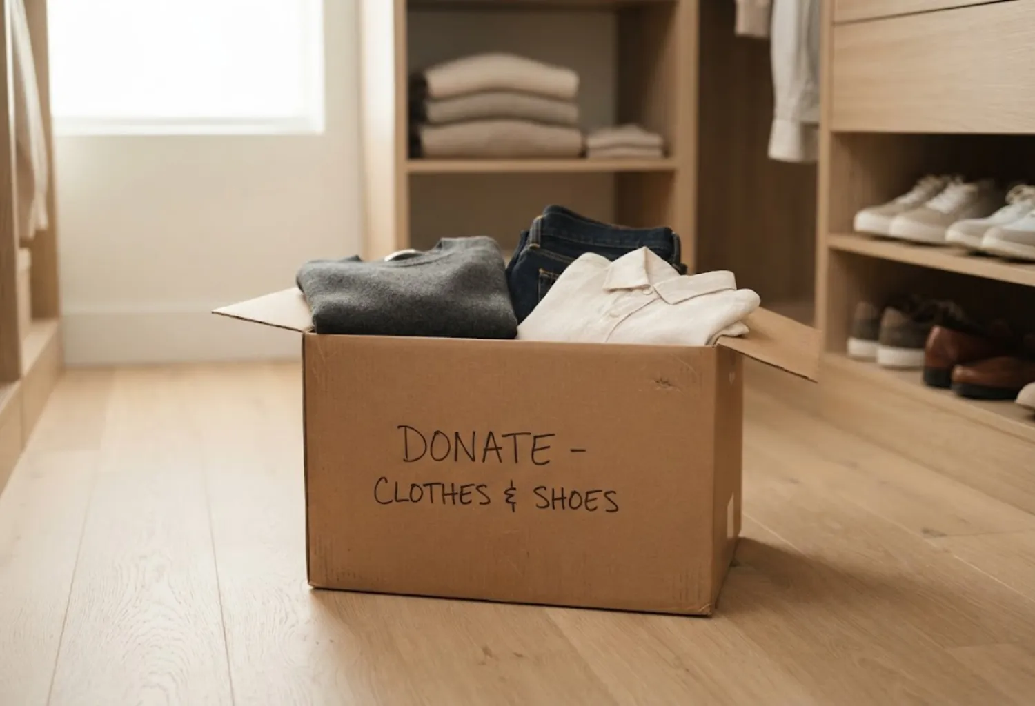 Keep a Donation Box in the Closet Year-Round