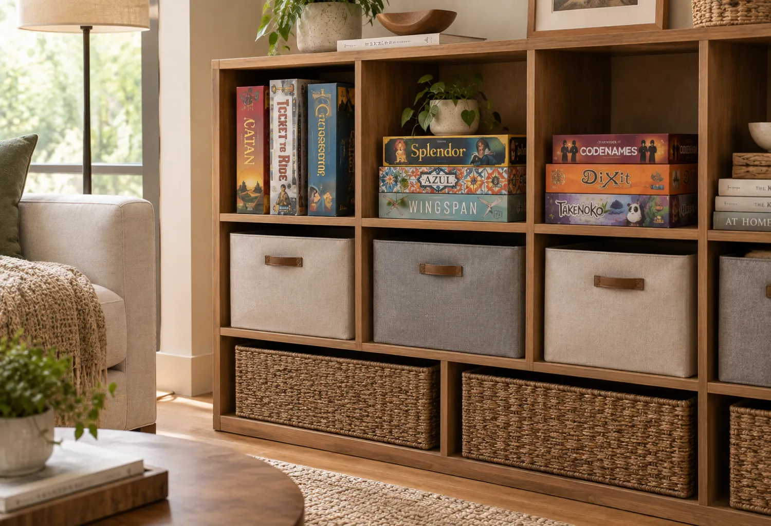 Labeled Fabric Bins