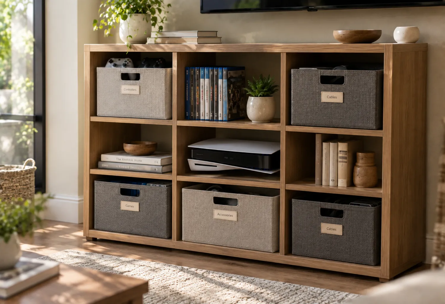 Labeled Storage Bins