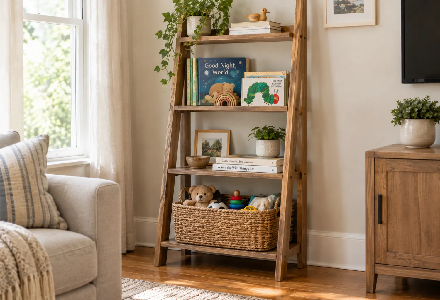 Ladder Shelf Display