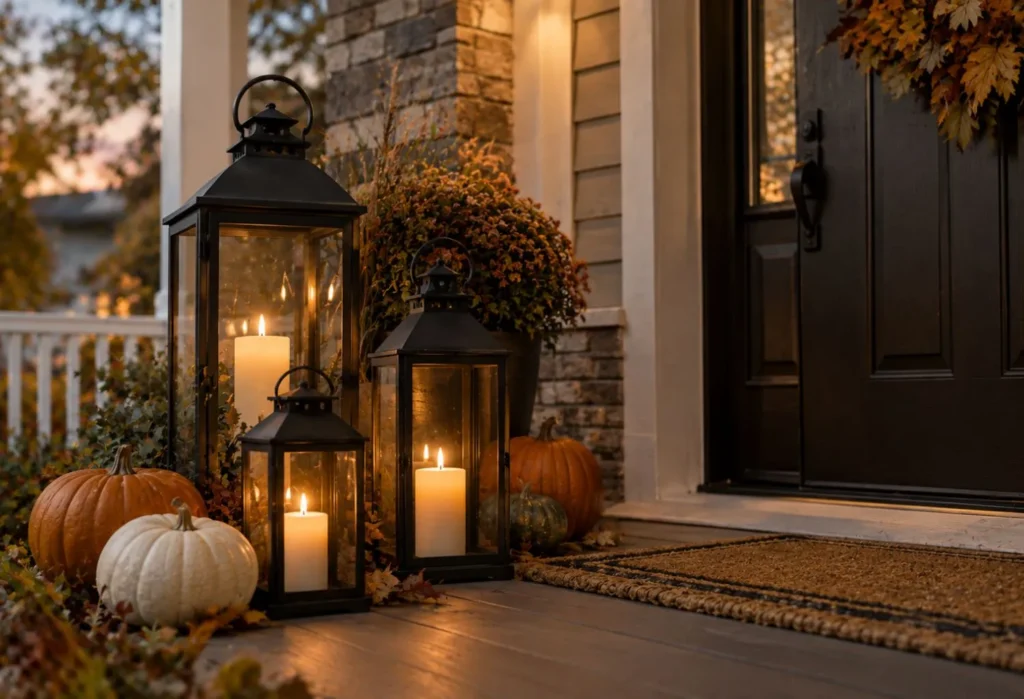 Lanterns With Warm Candlelight