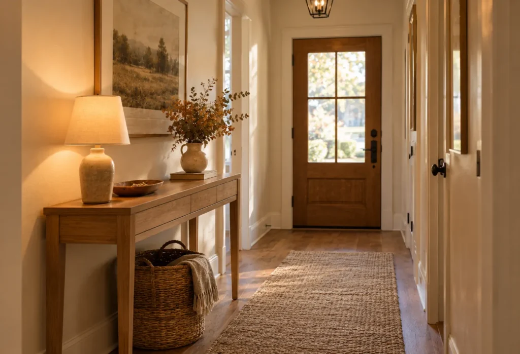 Layered Entryway Console