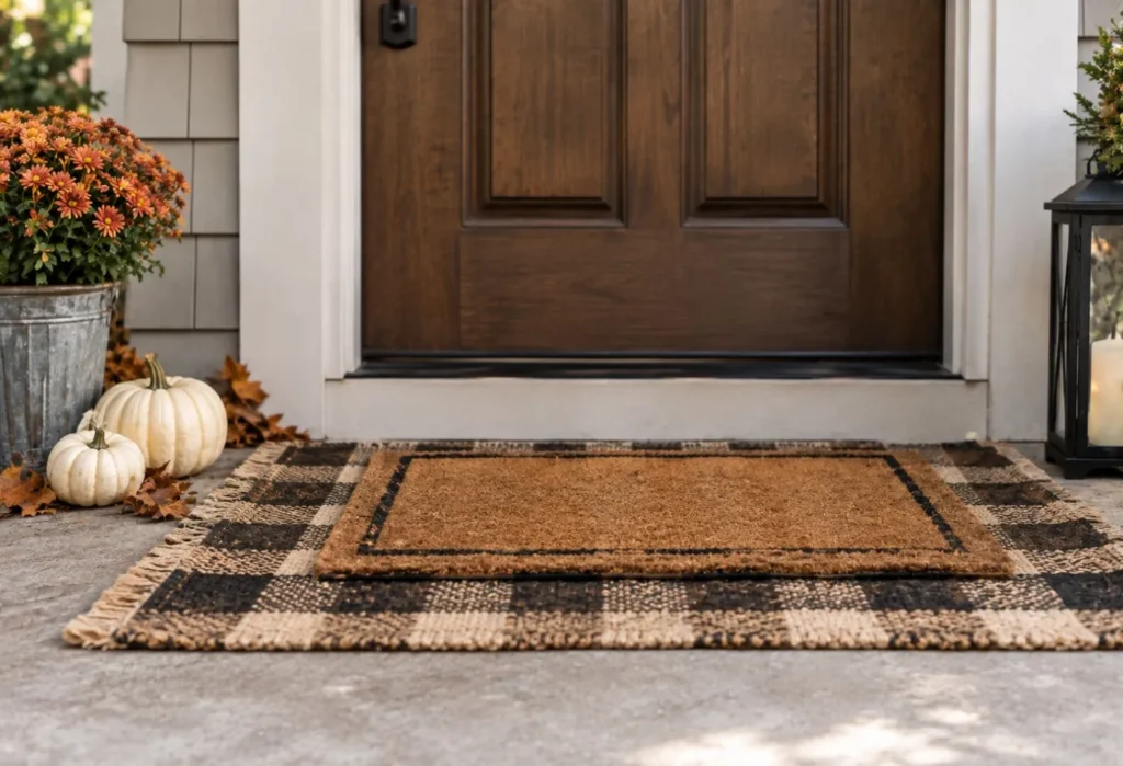 Layered Fall Doormat