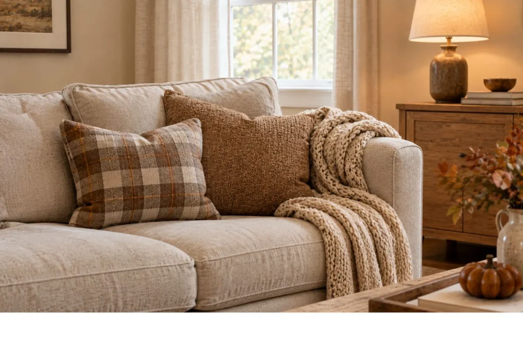 Layered Neutral Fall Textiles