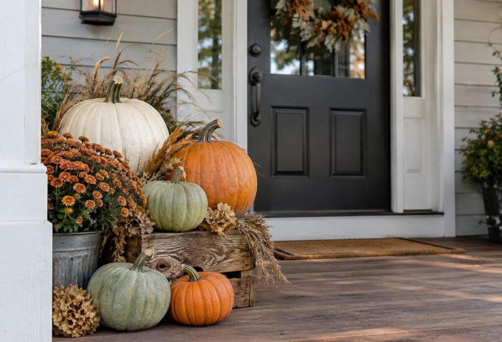 Layered Pumpkin Display