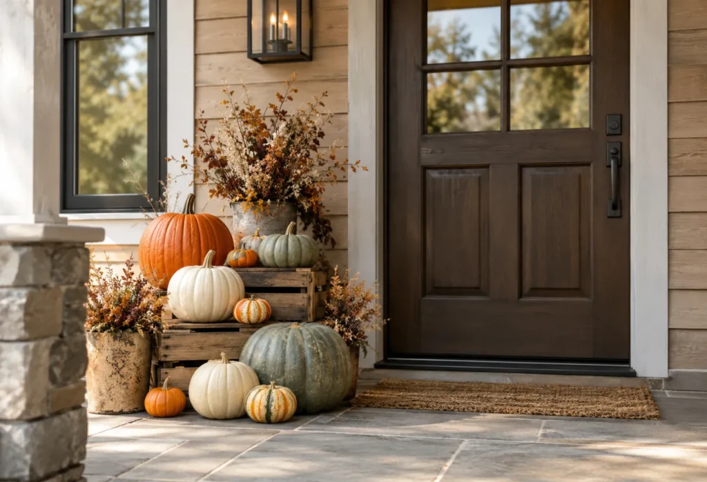 Layered Pumpkin Display