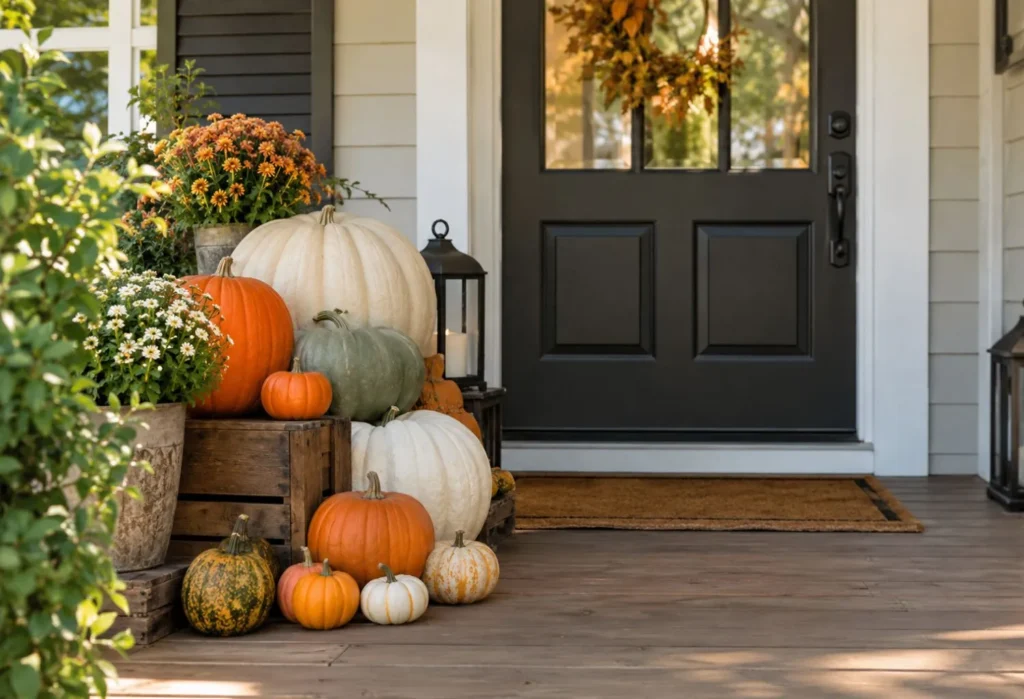 Layered Pumpkin Display