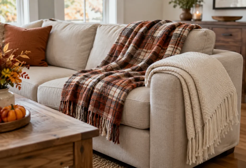 Layered Throw Blankets