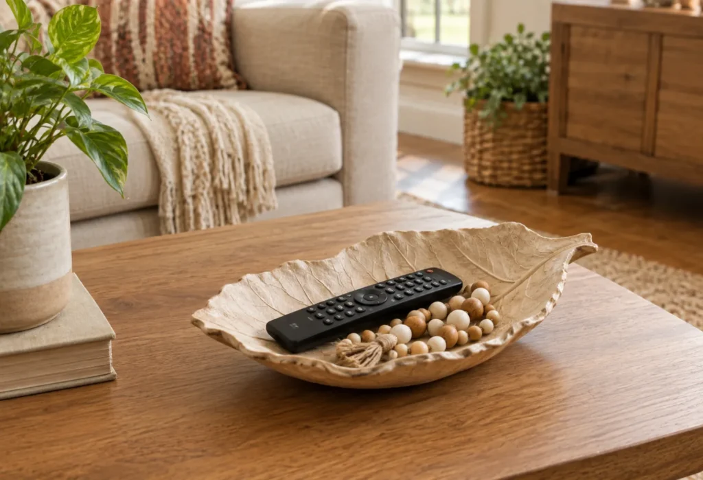  Leaf-Shaped Clay Dish